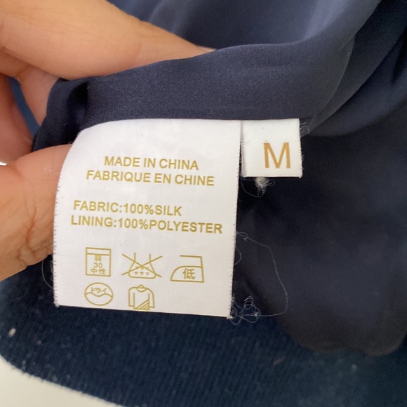 Silk Bomber Jacket - Picture 3 of 5